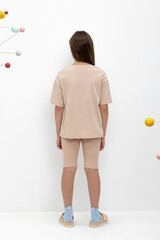 бриджи  для девочки  КР 400556/лунный свет к469