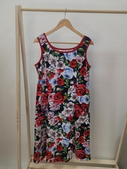 Платье П-012/крупныерозы