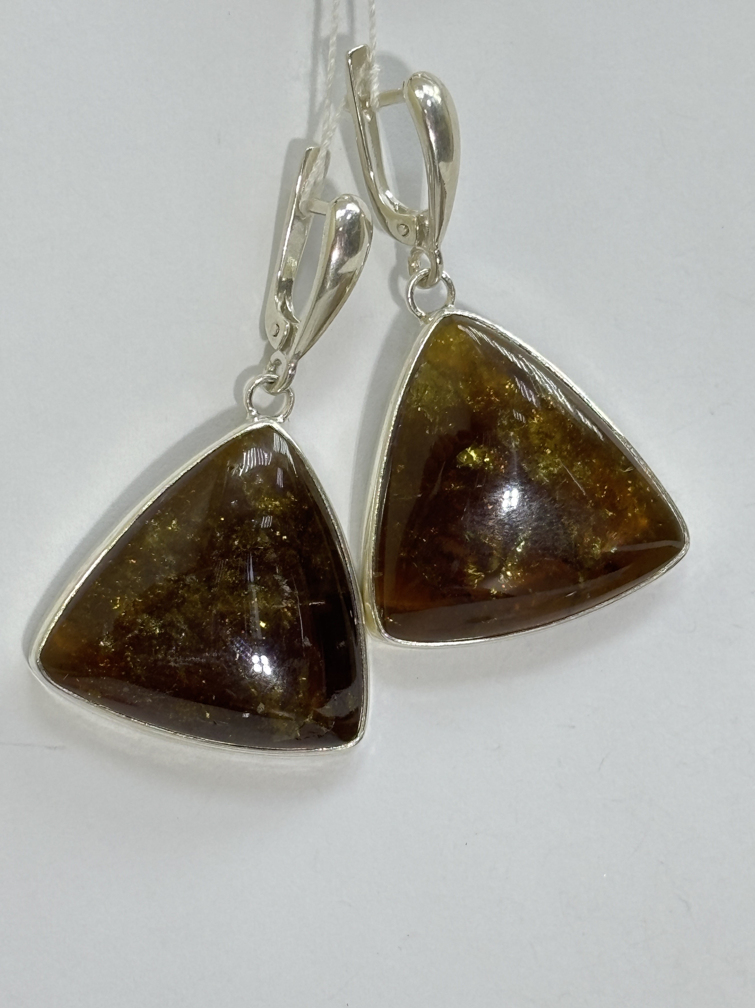 Мелон (серьги с турмалином)