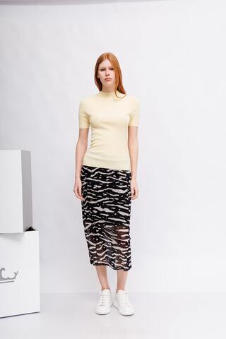 Marc Cain Sports Трикотаж из тонкой шерсти с кашемиром с коротким рукавами