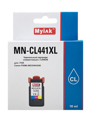 Картридж Myink CL-441XL для CANON PIXMA MG3540/MG4240 Color (18ml)