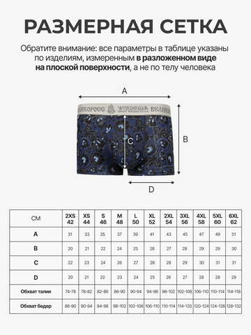 Комплект из 3 трусов-боксеры – «Вечная молодость»