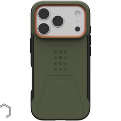 Чехол Uag Civilian Case для iPhone 17 Pro, Оливковый/Оранжевый | Olive/Orange