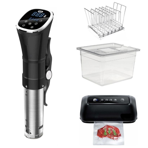 Набор для сувид Sea-Maid Premium Black Edition (термостат SV-3008 + Sea-Maid GN 1108 черный + контейнер + разделитель)