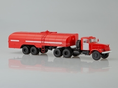 KRAZ-258B1 with semitrailer-tanker TZ-22 fire engine 1:43 AutoHistory