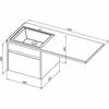 Aquanet 239209 Тумба с раковиной Токио 110 R подвесная 1 ящик цвет белый глянец (239209)