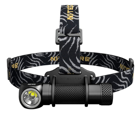 Фонарь налобный Nitecore HC35 черный лам.:светодиод. 18650x1 (16962)