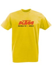 Футболка с принтом KTM (KTM AG) желтая 002