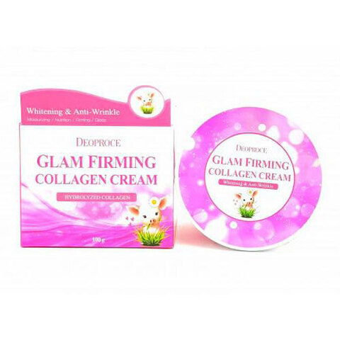 Deoproce Glam Firming Collagen Cream - Подтягивающий крем для лица с коллагеном