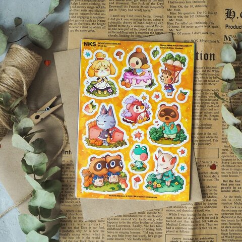 Мини-стикерпак ANIMAL CROSSING