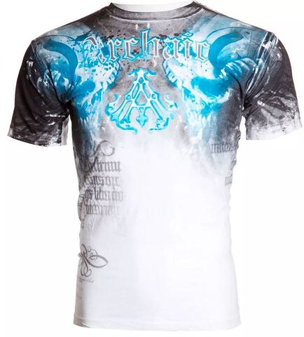 Футболка Nightwatcher White Blue Archaic от Affliction