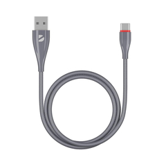 Кабель Deppa Ceramic USB - USB-C, 1м, серый