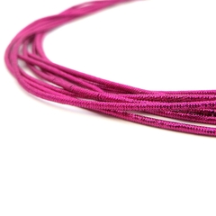 Канитель мягкая, фигурная, KAN/MM, 1,5 мм, металлик, розовая фуксия