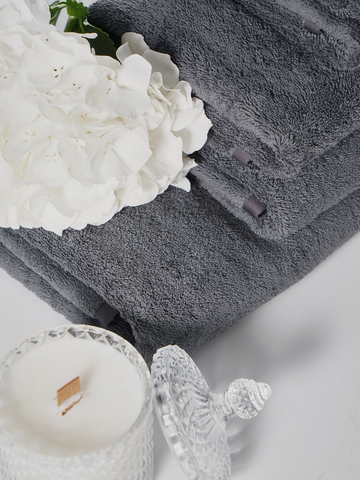 Набор полотенец 5шт Claire Batiste Atelier Ile глубокий серый