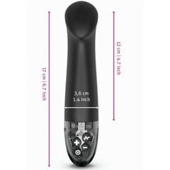 Вибратор Mystim Right on Ron с электростимуляцией, черный