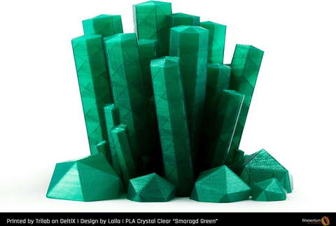 Пластик для 3D-принтера Fillamentum PLA Crystal Clear Emerald