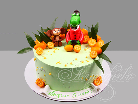 Торт Чебурашка и Крокодил Гена на 5 лет 2503823