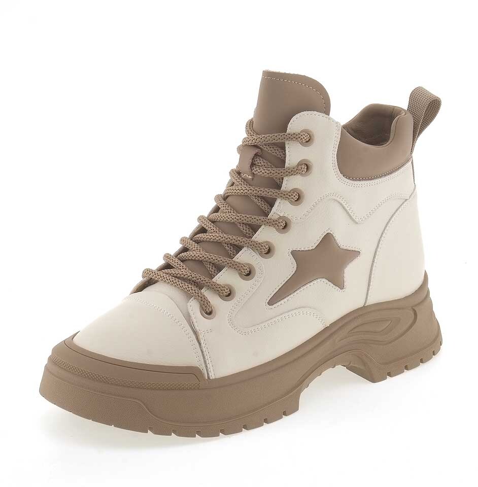 Ботинки женские V.I.KONTY GL6957-2BM молочные