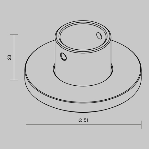 Комплектующие для накладной трековой системы Maytoni Accessories for tracks levity TRA184BC-R-11B
