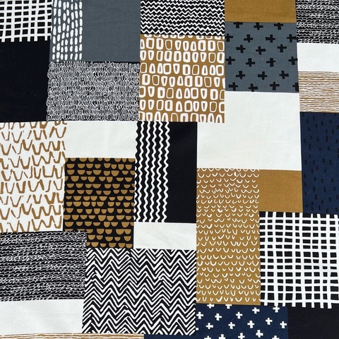 МИНИМАЛ АРТ, ГРАФИТ И ОХРА , отрез 40 см, 100% хлопок, ширина 145 см