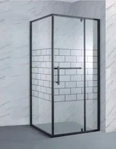 8AP83A-9 Душевое ограждение, прозрачное стекло с рисунком 90*90