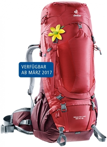 Картинка рюкзак туристический Deuter Aircontact Pro 55+15 SL Cranberry-Aubergine - 1