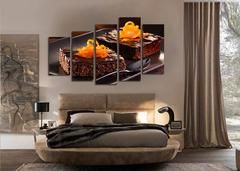 Модульная картина " Шоколадный бисквит "