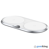 Baseus Dual Wireless Charger Metal Style White WXXHJ-AOS