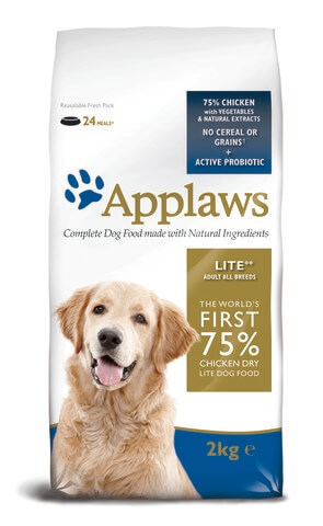 купить эпплоуз Applaws Dry Dog Chicken Light 75/25% сухой беззерновой корм для взрослых собак всех пород с курицей и овощами, контроль веса 2 кг