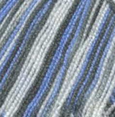 Пряжа "Пчёлка секционная", 100% акрил, 100гр - 500м, Черный/белый/голубой