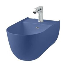 ArtCeram The One THB001 16 00 Биде, Artceram, The One, тип установки-подвесной, ширина, мм-350, глубина, мм-520, высота, мм-280, форма чаши-овальная, отверстия для смесителя-1, крепления в комплекте, цвет-blue sapphire фото