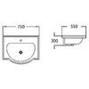 Раковина встраиваемая 71х55 см Sturm Prima ST-PR377121-NBNCR