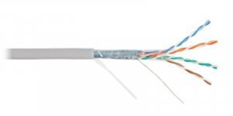 Кабель NIKOLAN F/UTP 4pair, Cat5e, Solid, In, PVC (4201A-GY) (305м.)