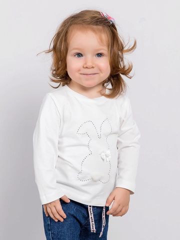 Лонгслив "Зайка" с белым хвостиком