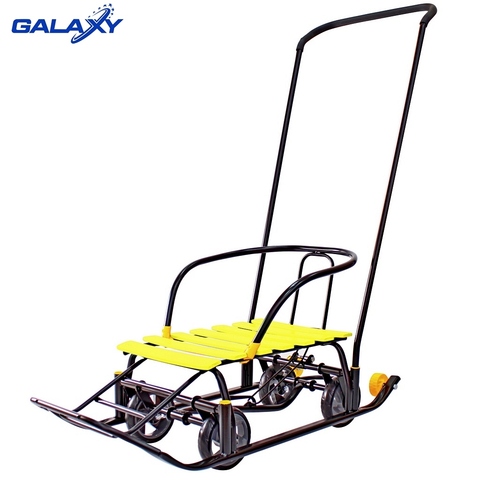 Снегомобиль Snow Galaxy Black Auto на больших колесах