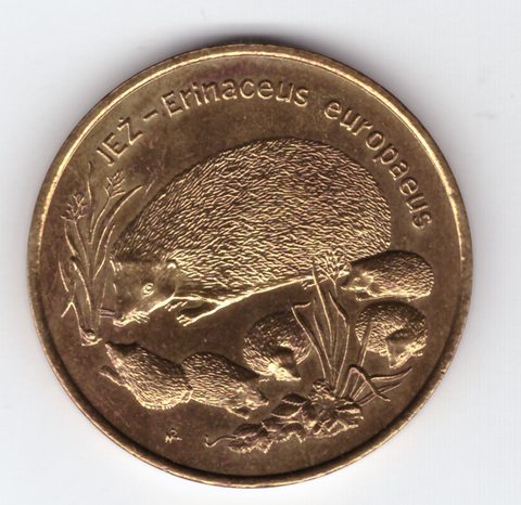 Ёж Erinaceus europaeus  Польша  1996 2 злотых