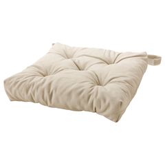 Подушка на стул IKEA MALINDA (МАЛИНДА), Экрю, 40 / 35х38х7 см