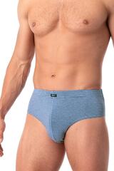 Трусы слипы 2 шт. в упаковке KEY MPP 073 | Серый + серо-голубой