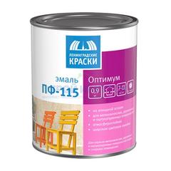 Эмаль алкидная Ленинградские краски ПФ-115 Оптимум тёмно-зелёная, 0,9кг