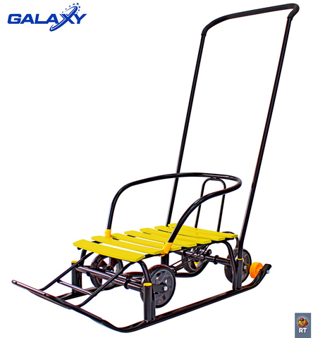 Снегомобиль Snow Galaxy Black Auto на больших колесах