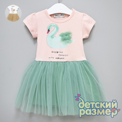 Платье (аппликация, сетка)