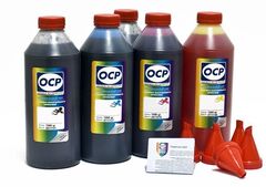 Комплект чернил ОСР для картриджей CANON Prograf PFI-102 (BKP44, BK797, C133, M/Y122), 1000г x 5