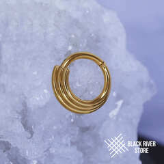 Кликер Three Rings PVD Yellow 1.2мм