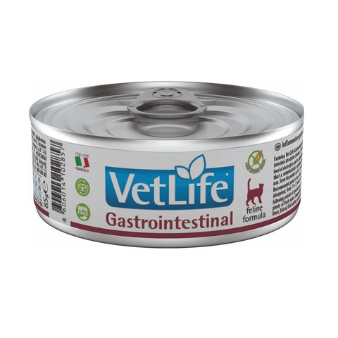 Влажный корм Farmina Vet Life Cat Gastrointestinal, для кошек, при заболеваниях ЖКТ, 85 г