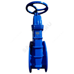 Задвижка чугун 30ч39р аналог МЗВ обрезиненный клин c гайкой Ду 700 Ру10 Тмакс=120C фл Китай