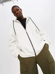 Зип худи зипка оверсайз с начесом на молнии