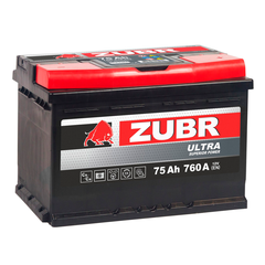 Аккумулятор ZUBR Ultra (75Ah, 760A, R+) ZU750