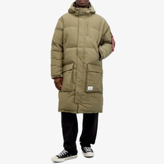 Куртка Alpha Industries Long Puffer Parka OG-107 Green (Зеленая)