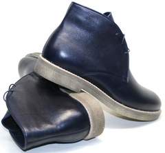 Зимние ботинки на шнурках мужские Ikoc 004-9 S