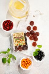 Мармелад Ягодень Ассорти / облепиха, брусника, черноплодка / подложка / 165 г / ТМ Сибирский кедр